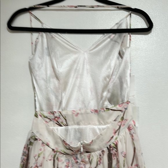 Cherry blossom Floral V-Neck Spaghetti Strap backless maxi dress - Picture 6 of 8